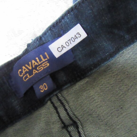 Cavalli Class Women Jeans,blue ,waist 30in, inseam 27.5in, rise high(10.5in) - Picture 4 of 7